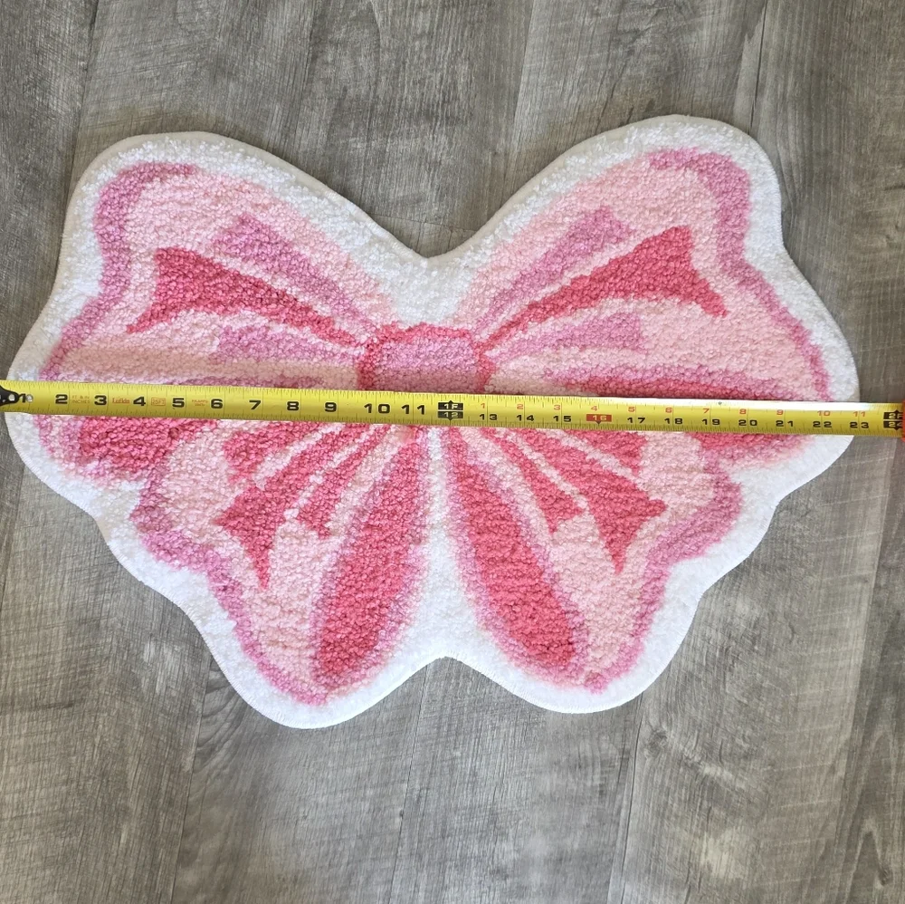 Pink Butterfly Shaped Rug - Picture 4 of 5